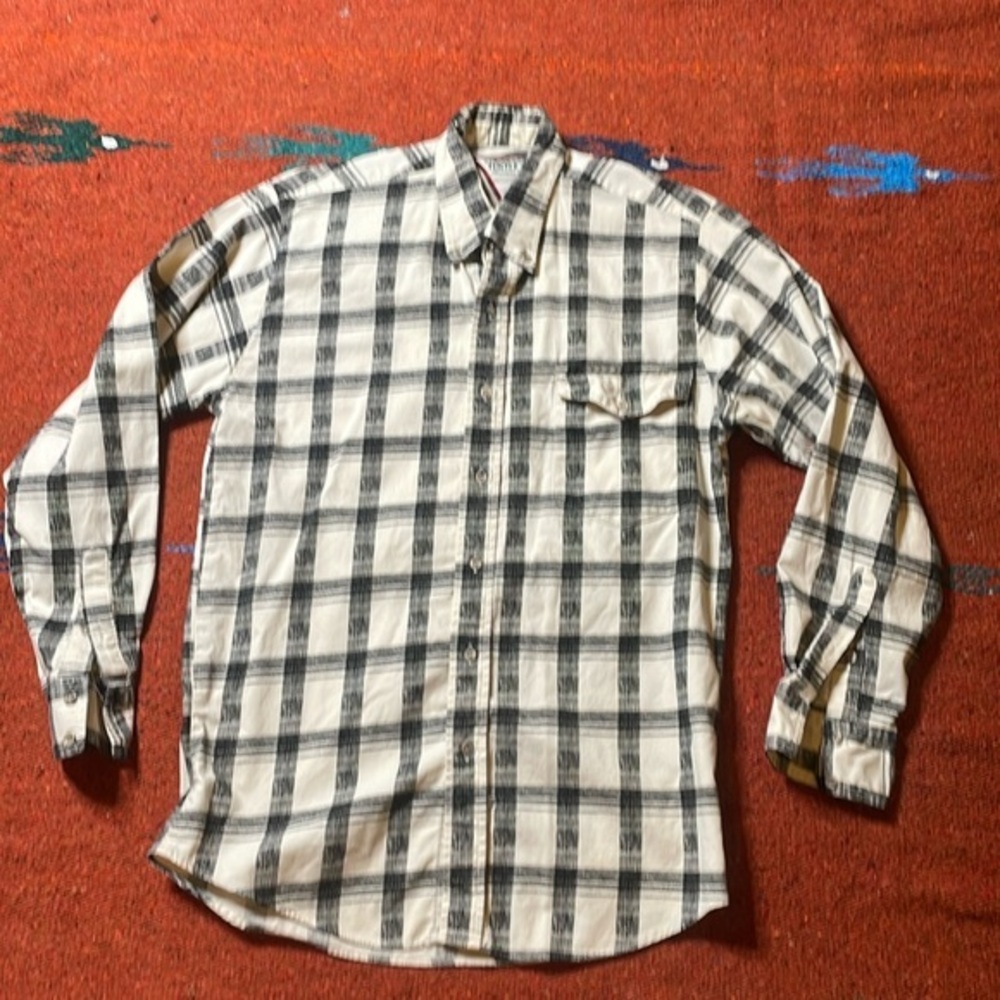 Cowboy Turtle Association Vintage Stripped Mens Medium‎ Button Up Longsleeve